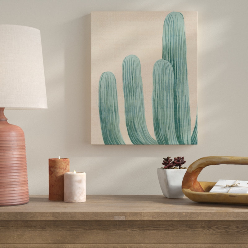 «Dusty Cacti», impression, Toile tendue, H 20 po x l 16 po