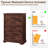 Farmhouse 5 Drawers Dresser Chests For Bedroom, 46" Tall Wood Rustic Chest Of Drawers With Wide Metal Handle-1004657111