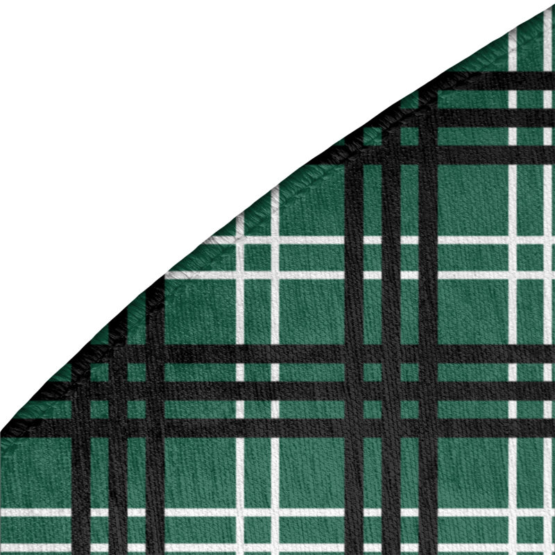 Plaid Indoor Rug, Round 5'