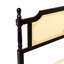 Grand lit en bois de pin avec tête de lit décorative et finition stable en bois massif, plateforme de support-2111578333