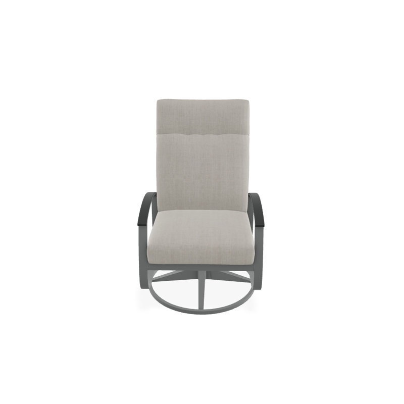 Belle Isle Outdoor Rocker Chair, Blend Indigo, Classic Graphite P30, Textured Graphite