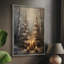 «Christmas Holiday Art Dxxxi», reproduction d'art encadrée - bois massif-224151610