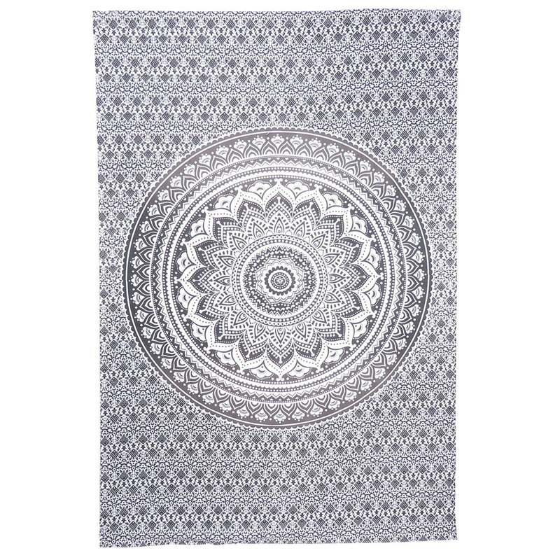 Tapisserie suspendue en coton 80 po x 56 po Mandala