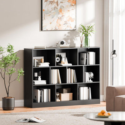 Tablette cubique autoportante horizontale pour chambre à coucher, salon, bureau