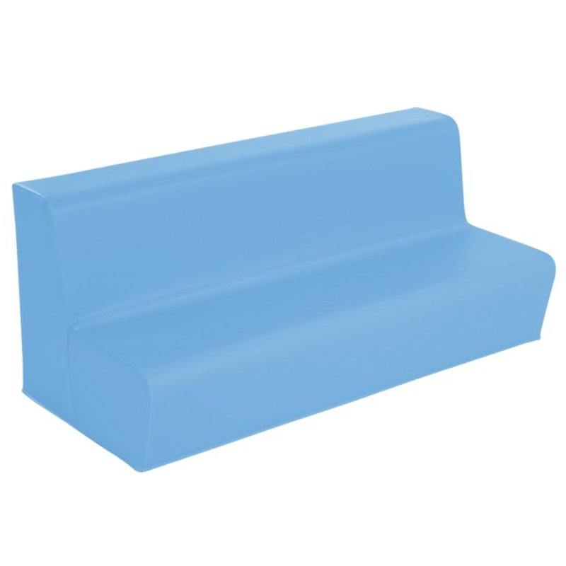 Banc 3 places - Hauteur de l'assise: 6 po, Bleu