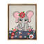 «Baby Elephant And Flowers» par Michelle Gilsey sur toile-1484408784-1484408799