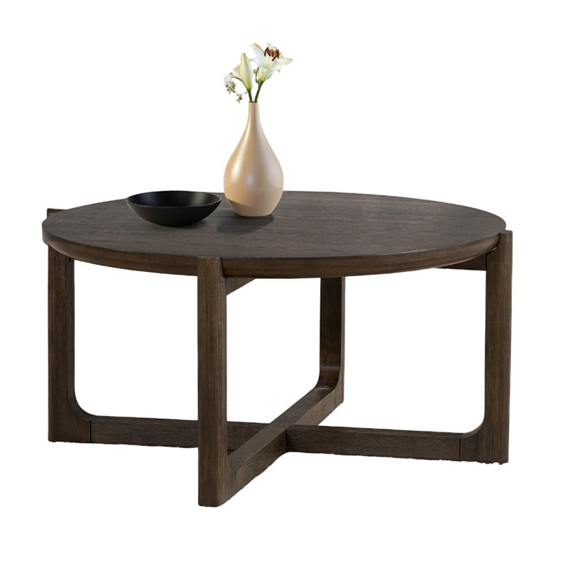 Salon de style transitionnel 1 pièce 42 po Table de cocktail, H 18,3 po x L 42 po x l 42 po