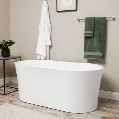 Una 67'' x 31.5'' Soaking Acrylic Bathtub