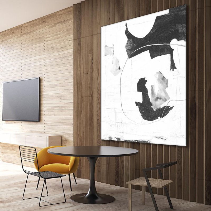 Traces d'argent III sur toile, H 72 po x l 72 po x P 1,5 po