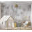 Peel & Stick Wall Mural - White Marble Peace-910143606