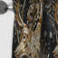 Motif de cerf animal noir doré - rideau occultant en marbre abstrait - 1 panneaux-107625550