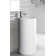 35.38" Tall Circular Pedestal Bathroom Sink with Overflow