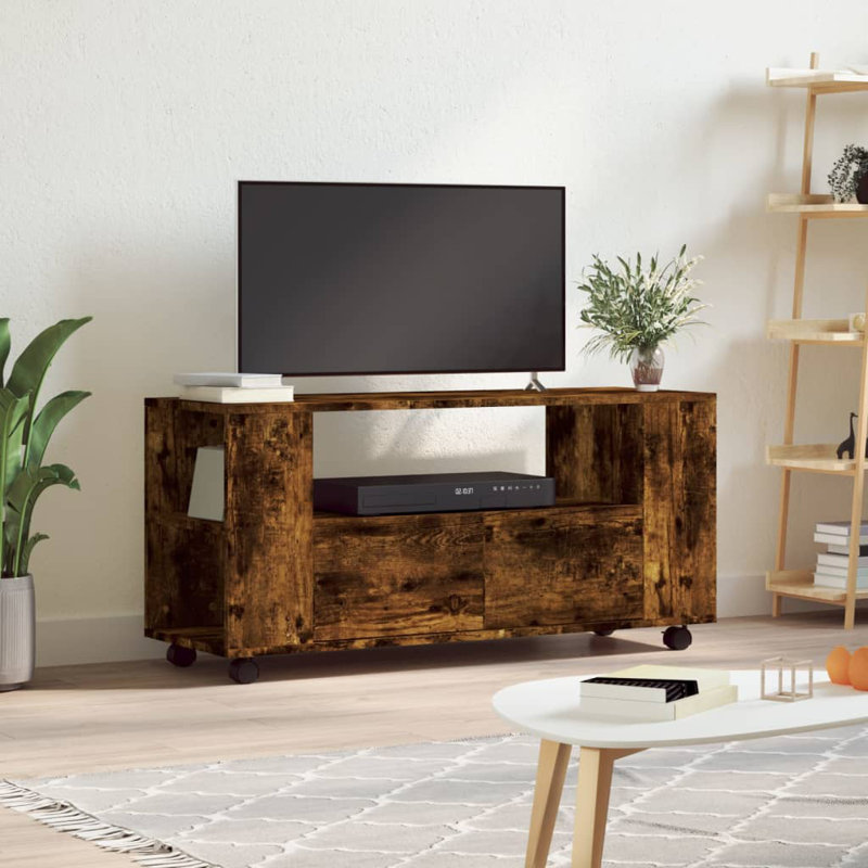 Massi TV Stand for TVs up to 43", Smoked Oak