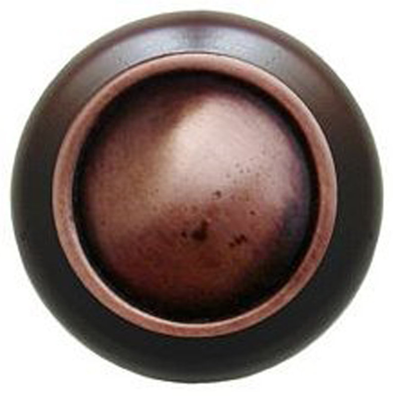 Classic Mushroom Knob, Antique Copper