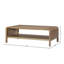 Amy Aurora Waterfall Wood Cocktail Table, Latte