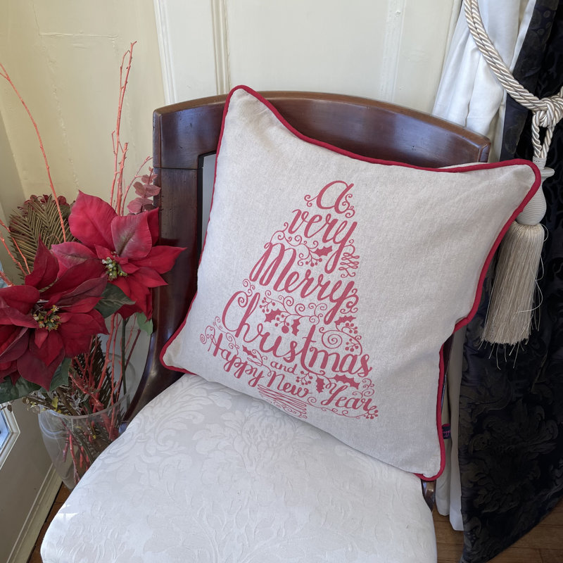 Bromyard Square Cushion, Red