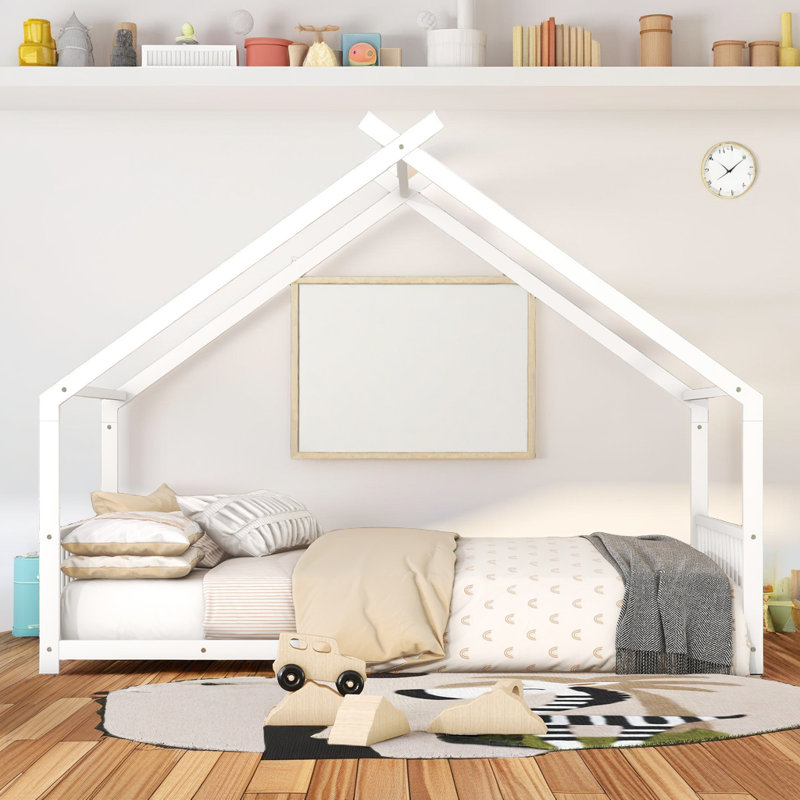 Station de jeu durable pour enfants, Blanc, Lit double