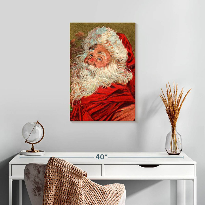 Père Noël rétro Lelend, H 24 po x l 16 po