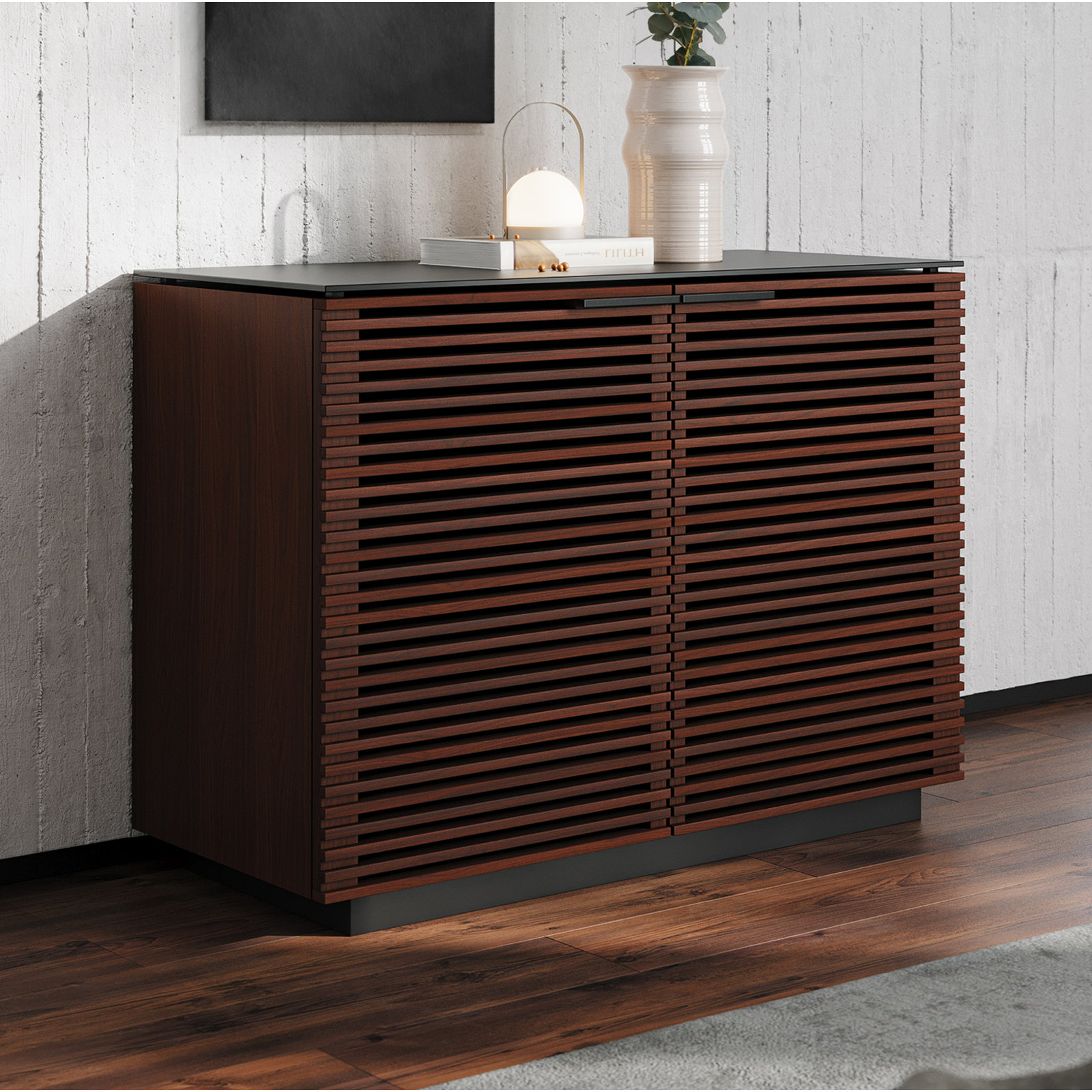 Corridor Accent Cabinet, Chocolate/Stained Walnut