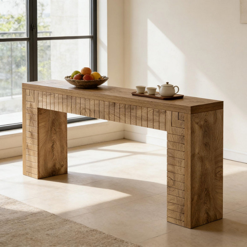 Console de style artistique, canapé, table d'appoint
