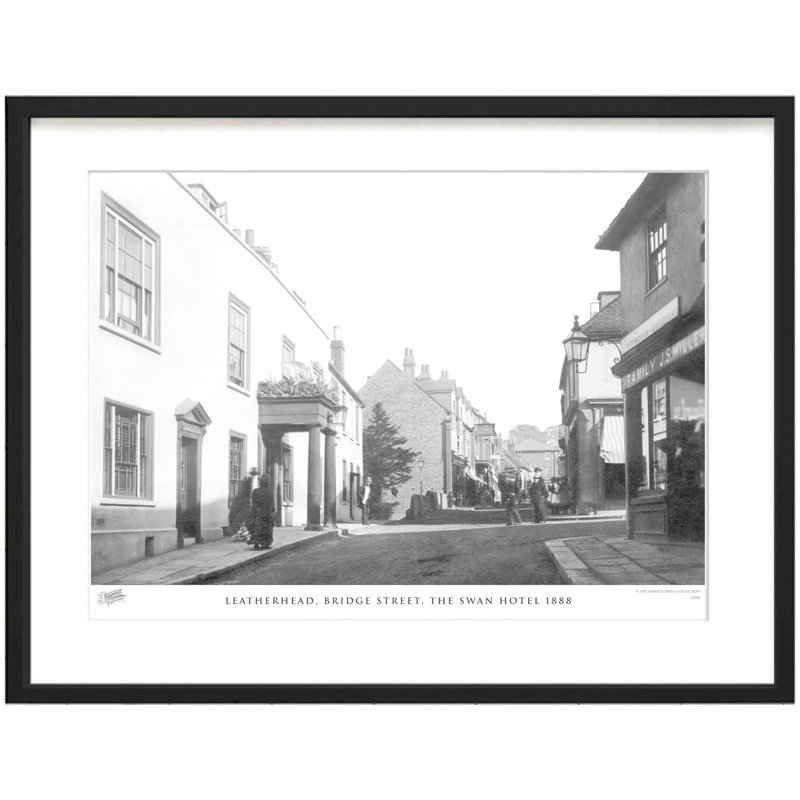 Leatherhead, Bridge Street, The Swan Hotel 1888 by Francis Frith - Single Picture Frame Print, 45cm H x 60cm W x 2.3cm D