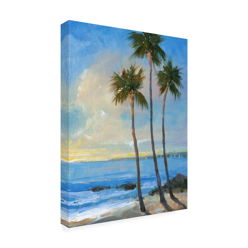 Toile d'extérieur Kyng Tim O'Toole «Tropical Breeze II», H 47 po x l 35 po x P 1,5 po