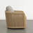 Linen-like Upholstered Swivel Accent Chair-122091994