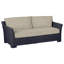 Club 89" Wide Outdoor Wicker Loveseat with Cushions-30564831-70236913-93646291