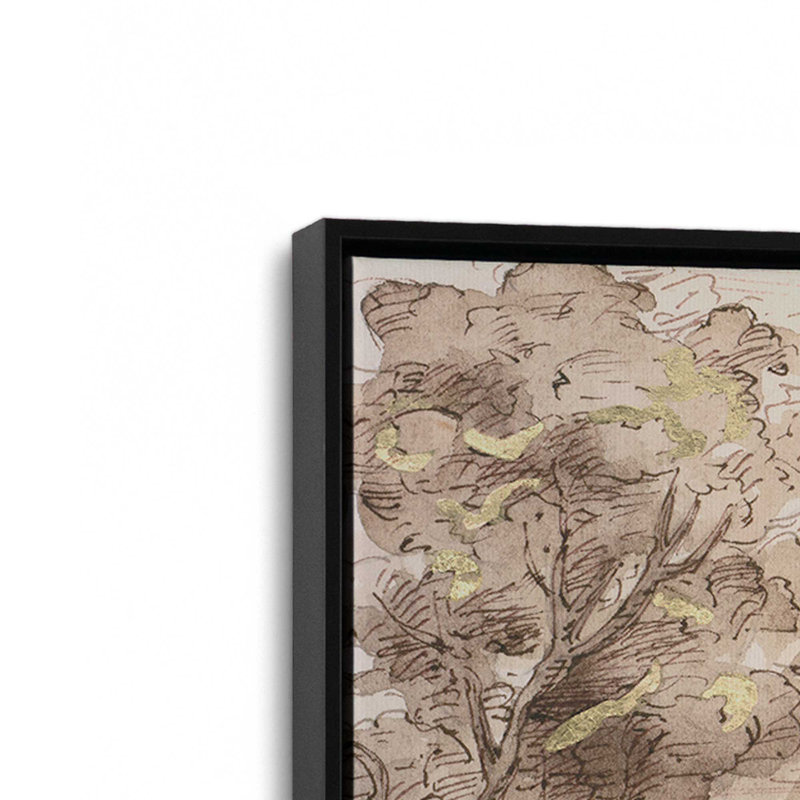 «Tranquil Passage I» par Melissa Wang, reproduction d'art sur toile, H 18 po x l 24 po, Noir