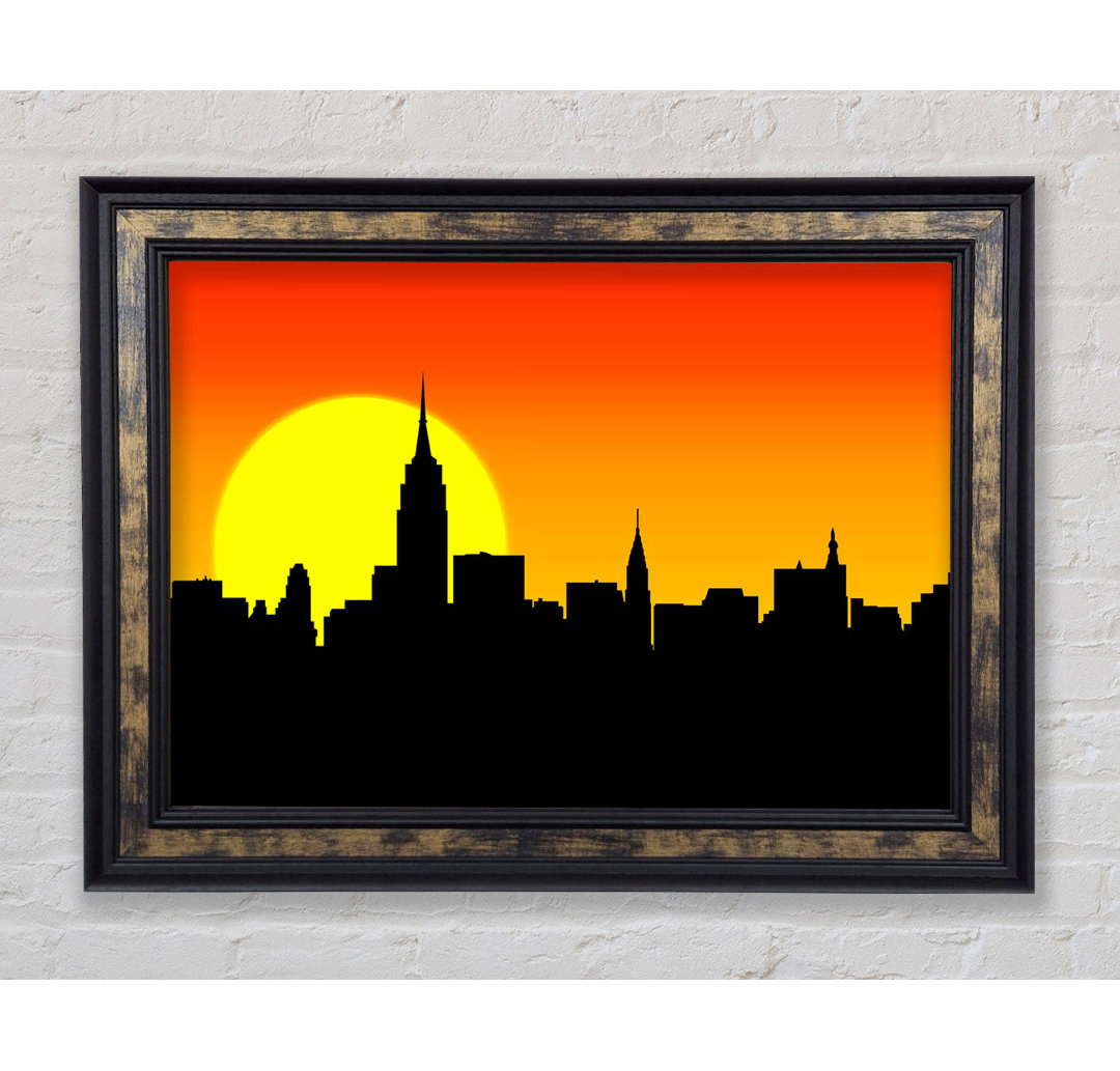 Sonnenaufgang New York City - Einzelner Bilderrahmen Kunstdrucke