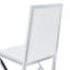 Chaise de salle à manger rembourrée en similicuir moderne avec pieds géométriques en métal (ensemble de 4)-497396565-497396564-497396654