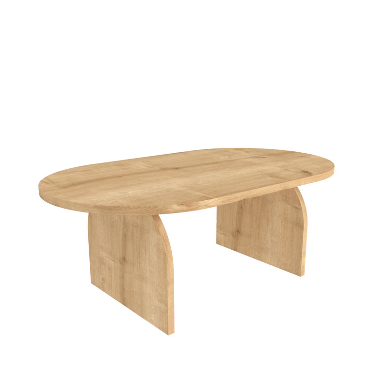 Mono 120 Cm Oval-Cut Coffee Table, Brown