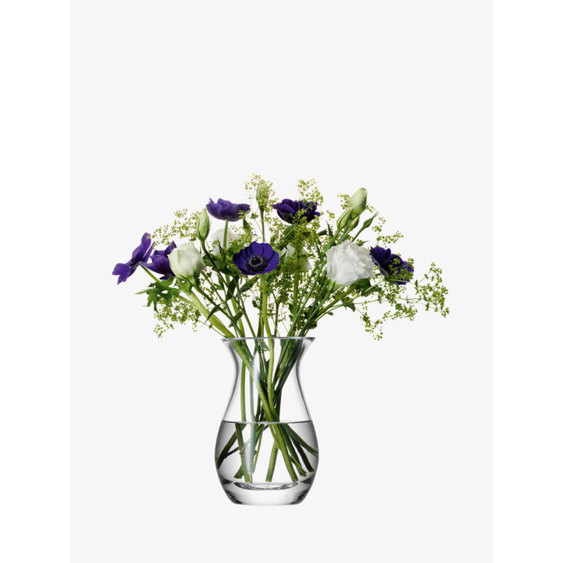 Handmade Glass Table Vase, 6.8898" H x 5.9055" W x 5.9055" D