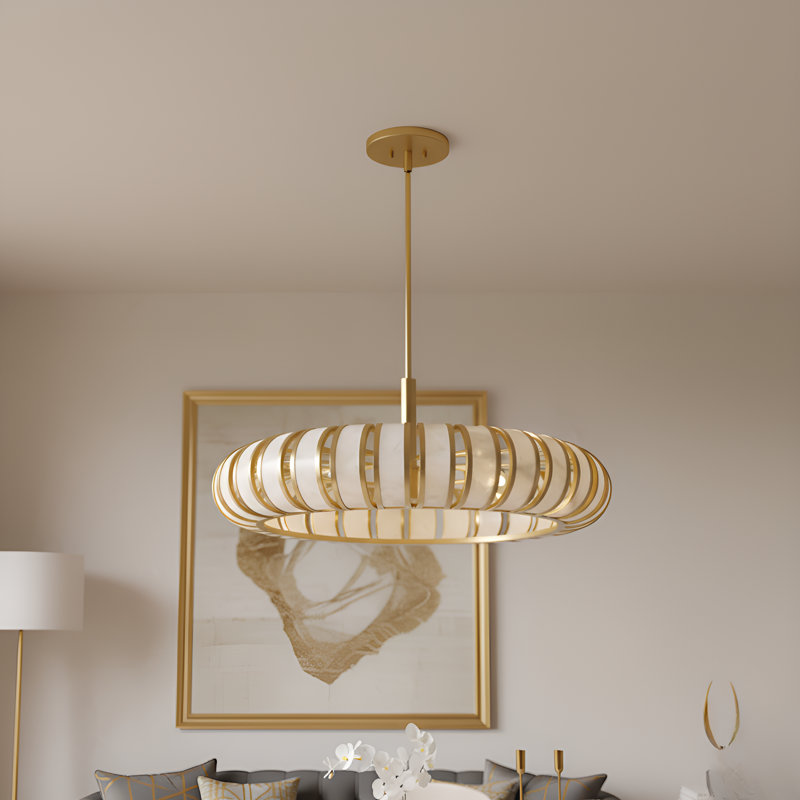 Knight 6-Light Soft Gold Pendant Light