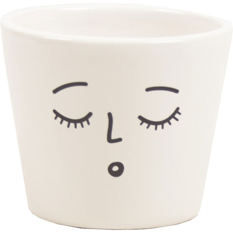 Zakary Ceramic Pot Planter, 2.36" H x 2.95" W x 2.95" D
