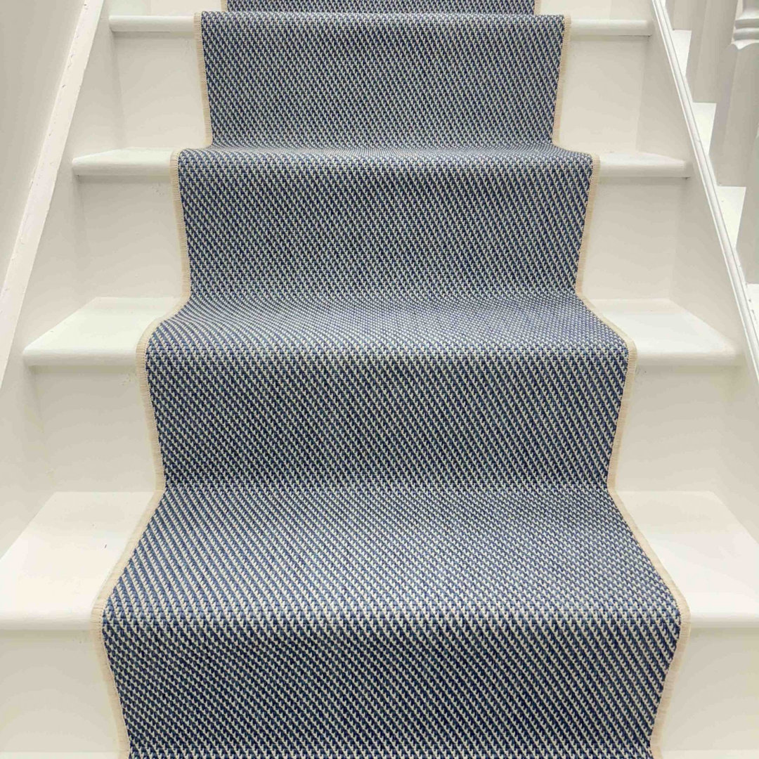 Coastal Blue Stair Runner – Reversible, Durable & Hardwearing Carpet for Stairs & Staircases, Multiple Lengths