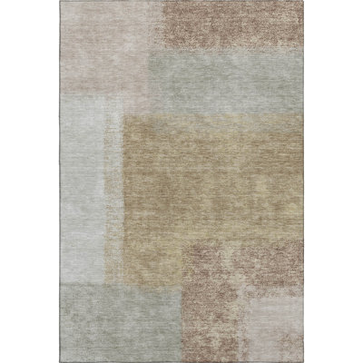 Premium Machine Washable Mayfield AMF2341 Abstract Rug