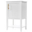 Meuble-lavabo de 20 po avec lavabo, armoire de salle de bain avec porte à fermeture douce