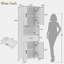Freestanding Tall Bathroom Cabinet With 1 Drawer, 2 Cabinets, 4 Soft-close Doors, 2 Adjustable Shelves And Open Storage-588145503