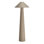 Grande lampe sur pied en lin avec abat-jour et interrupteur au pied en ligne