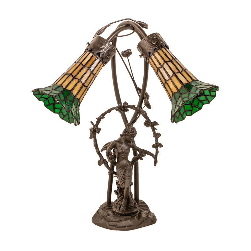 Angelamaria Table Lamp, Yellow/Green