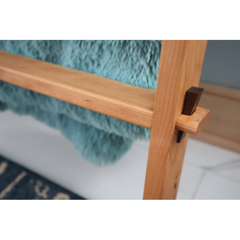 Solid Cherry 72"X23" Blanket Ladder