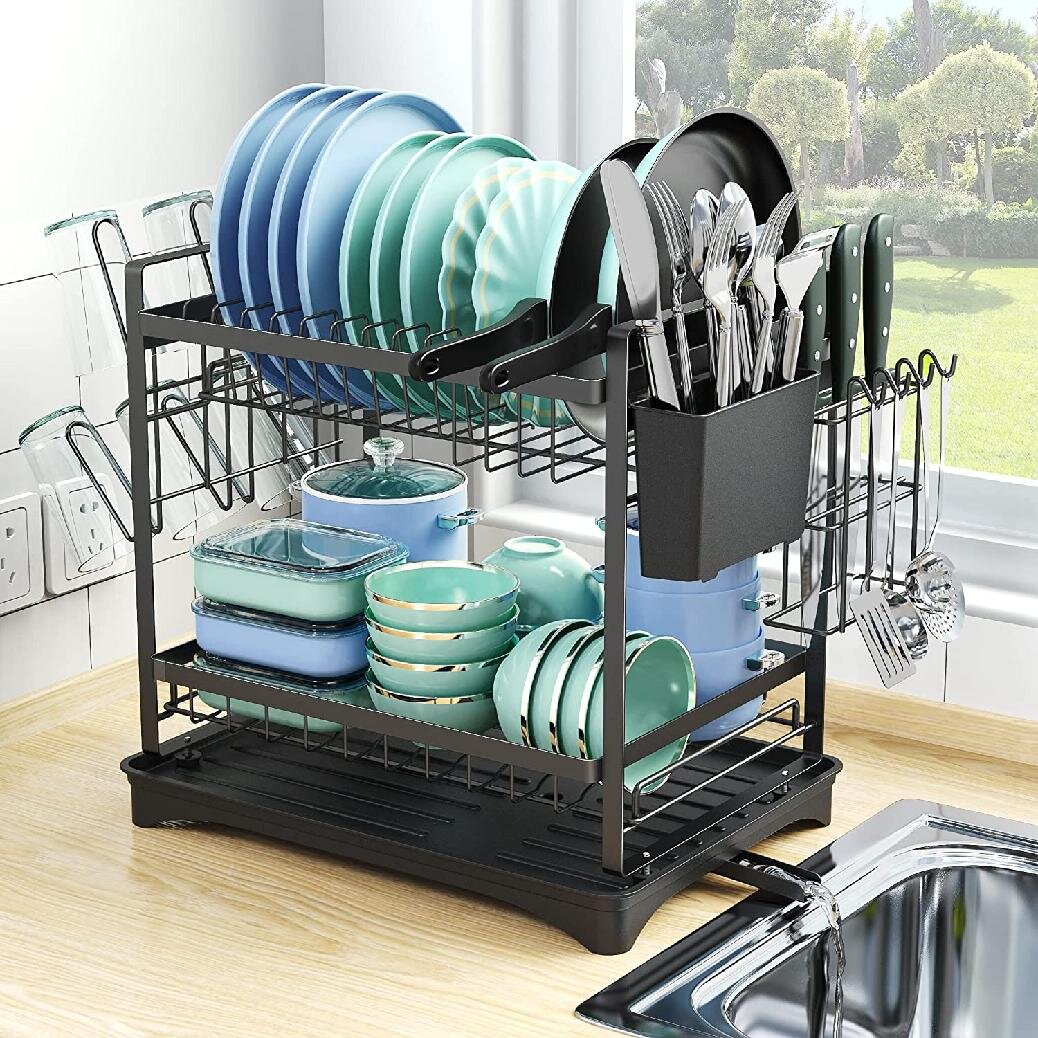 https://assets.wfcdn.com/im/88448015/compr-r85/1983/198314997/rustproof-stainless-steel-2-tier-dish-rack.jpg