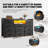 11-Drawer Dresser TV Stand with LED Lights & Power Outlets - Bedroom Media Console, Fabric Drawers & Hooks-147023723