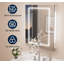 Pharmacie à DEL avec miroir, tablettes réglables-243690591