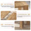 Table de salle à manger extensible pour 4 à 10 personnes, style ferme moderne

Table de salle à manger rectangulaire extensible de 140 à 220 cm avec 2 rallonges, table transformable pour salon, chêne naturel brun