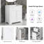 Meuble-lavabo simple 30 po avec plateau en céramique Bayview-1128350818