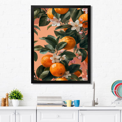 Orange Green Orange Trees II - Fruits Wall Decor