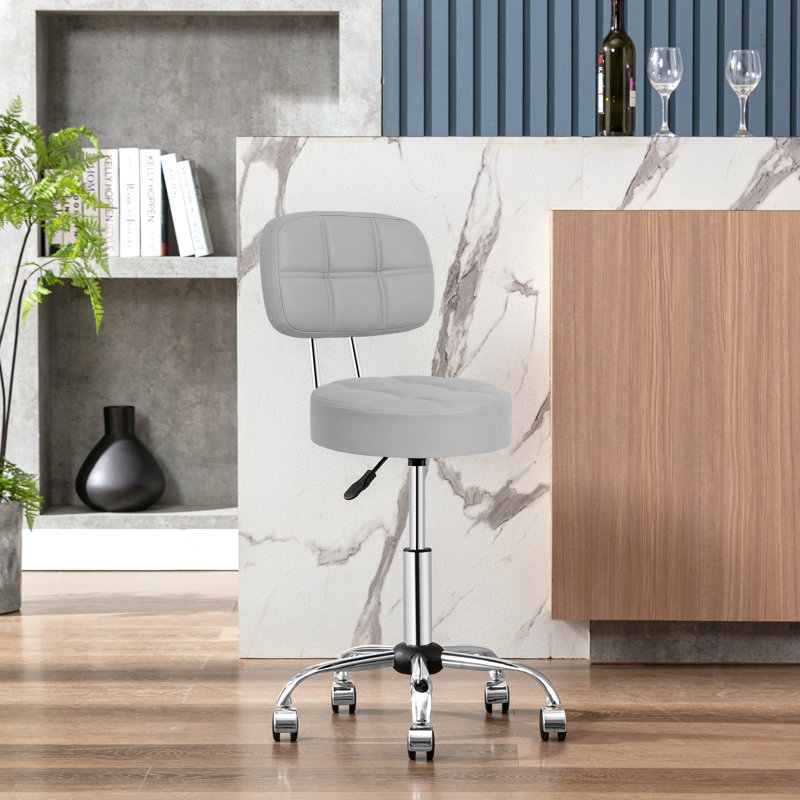 Tabouret de laboratoire à hauteur ajustable, gris