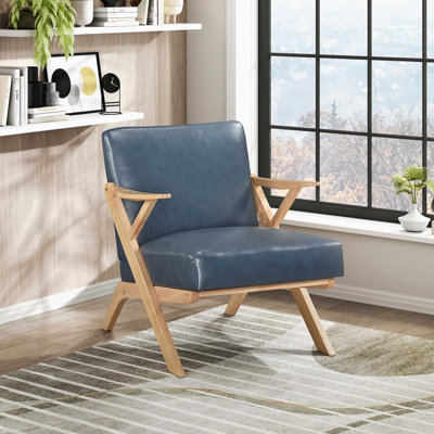 Chaise d'appoint en similicuir
